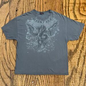 Y2K Miami Ink Snake and Dagger Grunge Tattoo Style T Shirt